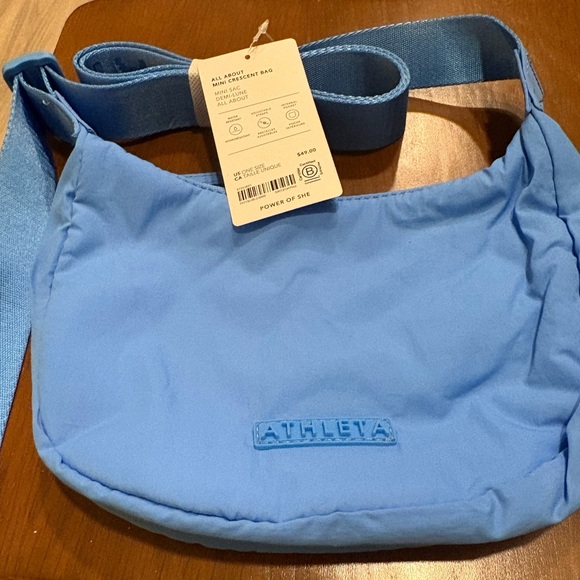 Athleta Handbags - Athleta Blue Crossbody Bag